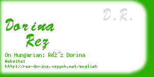 dorina rez business card